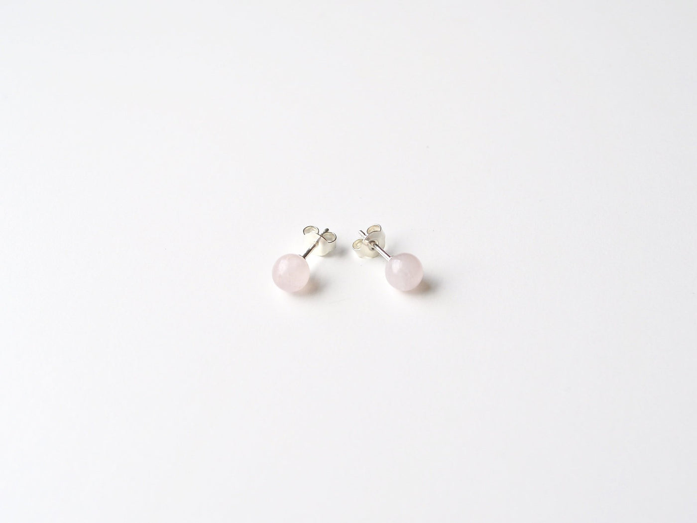 Classics: Zarte Rosenquarz Ohrstecker | vergoldet, rosévergoldet, silber - Mia&Martha by Katja Schmalen