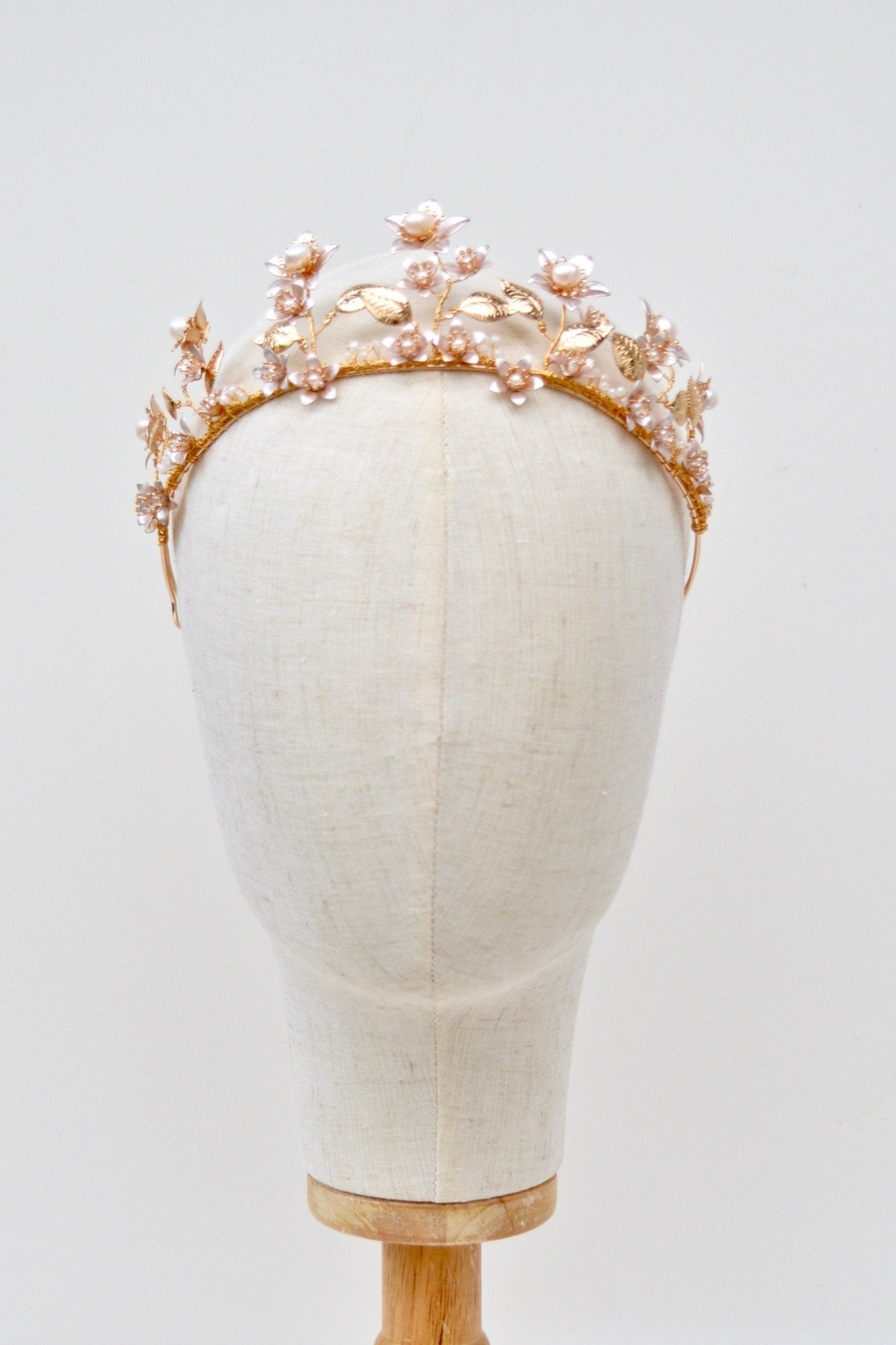 Braut Haarschmuck Mit Kristall & Perlen – Weinreben-Diadem Für Hochzeit, Abendparty & Brautjungfer (ca. 37 Cm, Handgefertigt)