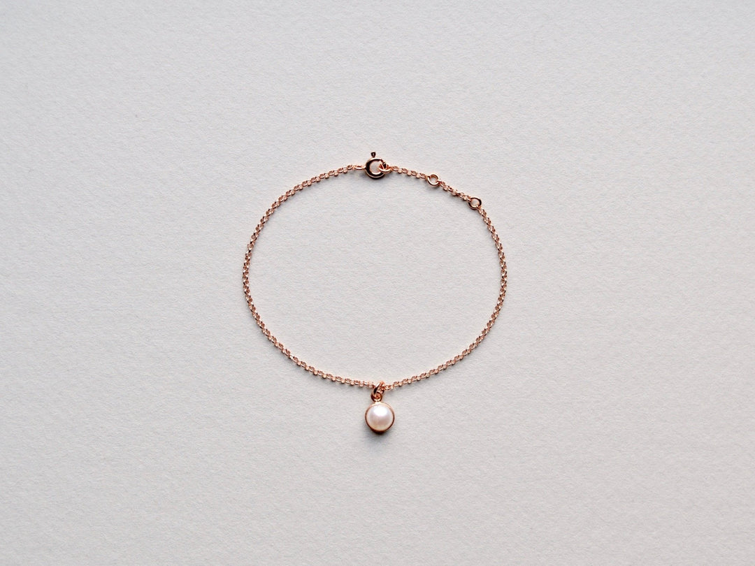 Dangling Pearls: Perlen Armkettchen | vergoldet, rosévergoldet, silber