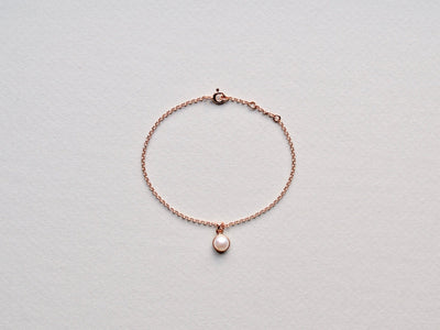 Dangling Pearls: Perlen Armkettchen | vergoldet, rosévergoldet, silber