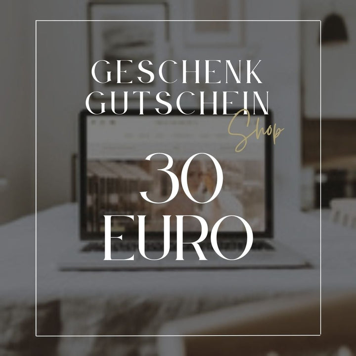 Das perfekte Geschenk: Shop Gutschein | 30, 50, 75 oder 100 Euro