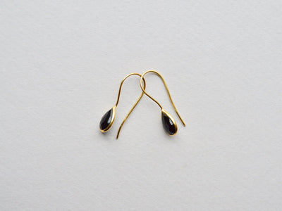 Delicate: Black Onyx Ohrringe | vergoldet, rosévergoldet, silber