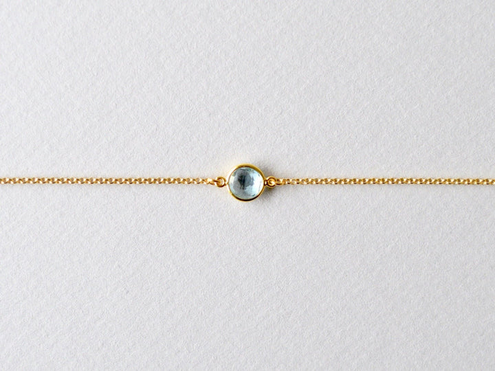 Delicate Dot: Blauer Topas Armband | vergoldet, rosévergoldet, silber - Mia&Martha by Katja Schmalen