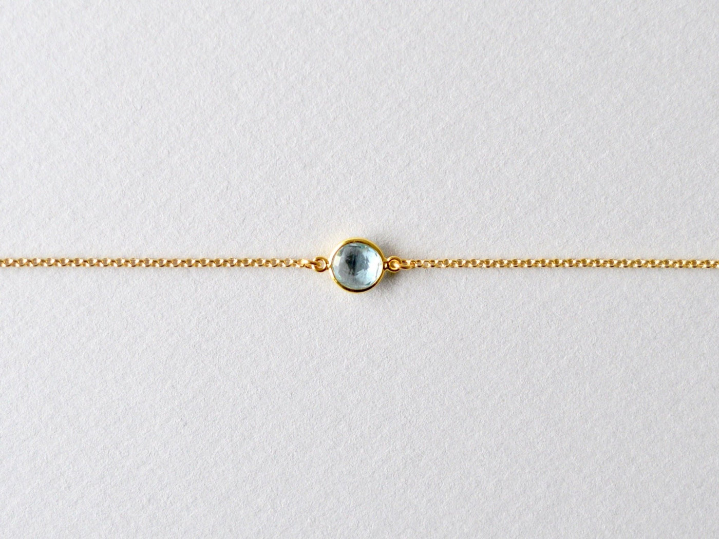 Delicate Dot: Blauer Topas Armband | vergoldet, rosévergoldet, silber - Mia&Martha by Katja Schmalen