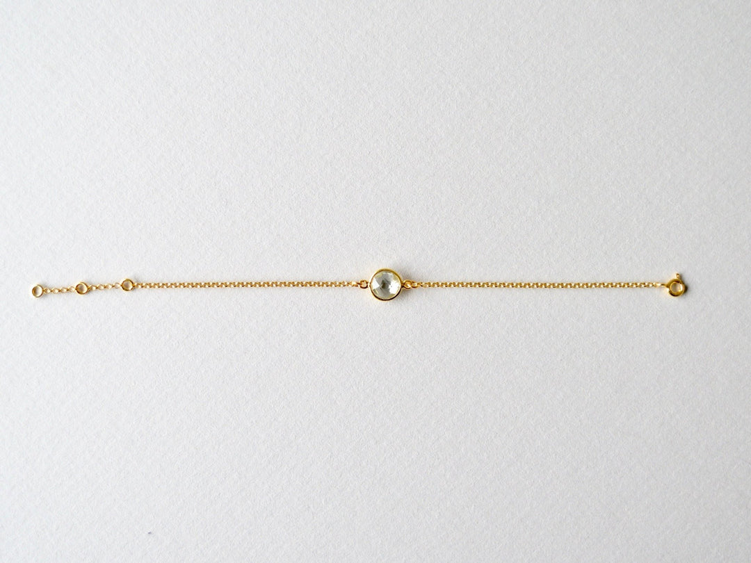 Delicate Dot: Prasiolith Armband | vergoldet, rosévergoldet, silber - Mia&Martha by Katja Schmalen