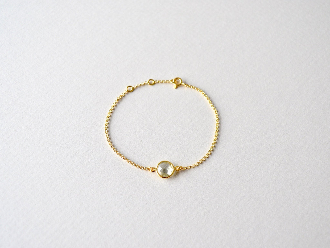 Delicate Dot: Prasiolith Armband | vergoldet, rosévergoldet, silber - Mia&Martha by Katja Schmalen