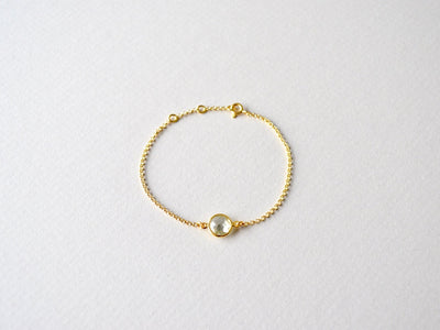 Delicate Dot: Prasiolith Armband | vergoldet, rosévergoldet, silber - Mia&Martha by Katja Schmalen