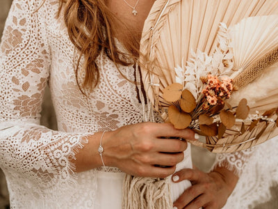 Delicate Dots: Mondstein Armband silber | Zwei Größen