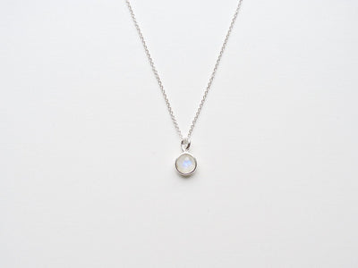 Delicate Dots: Mondstein Kette | vergoldet, rosévergoldet, silber