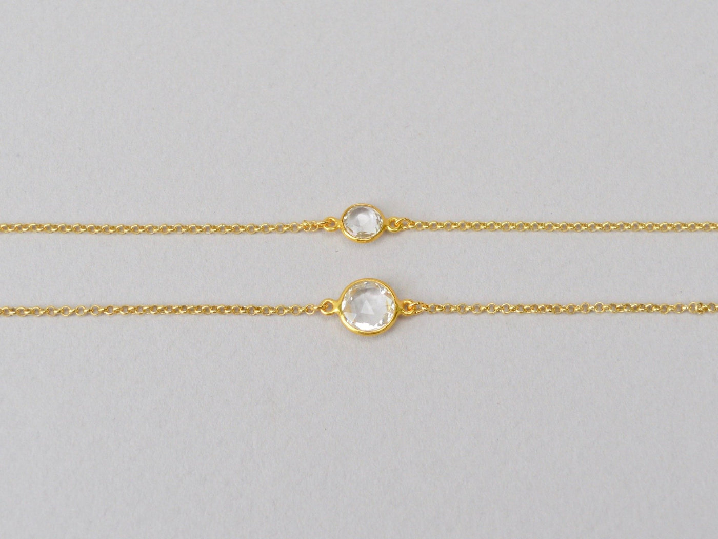 Delicate Dots: Rock Crystal Armband | vergoldet, rosévergoldet, silber - Mia&Martha by Katja Schmalen