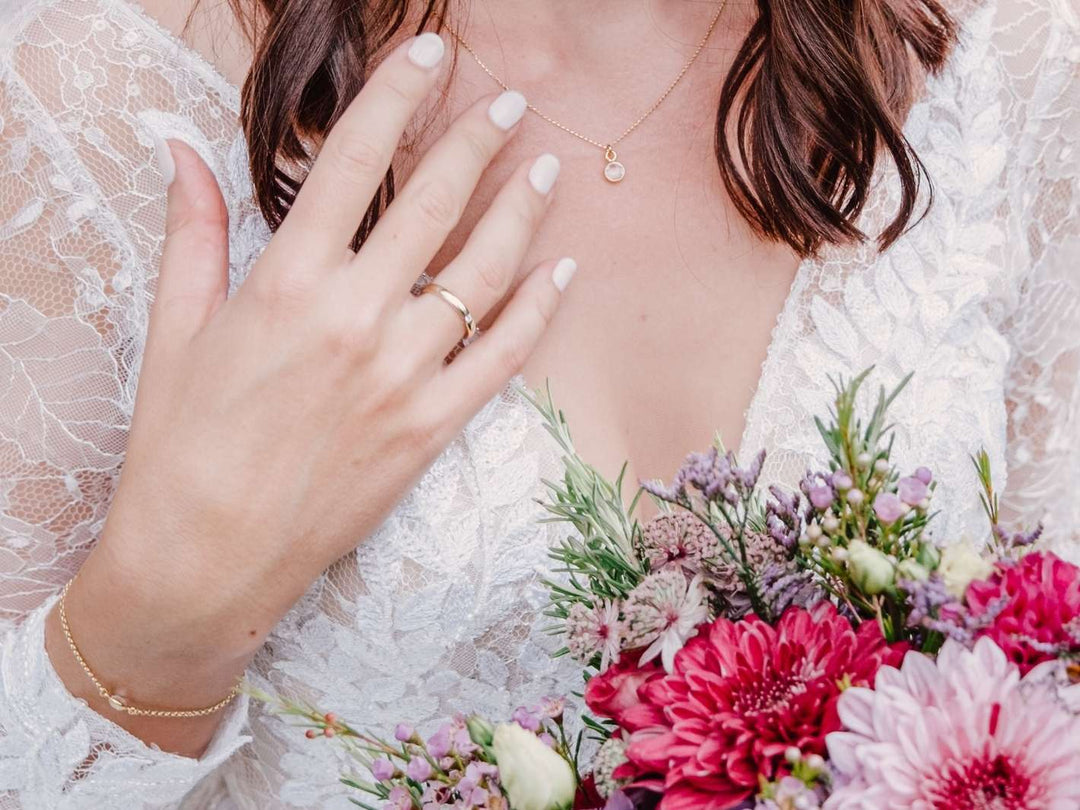 Delicate Dots: Rock Crystal Armband | vergoldet, rosévergoldet, silber