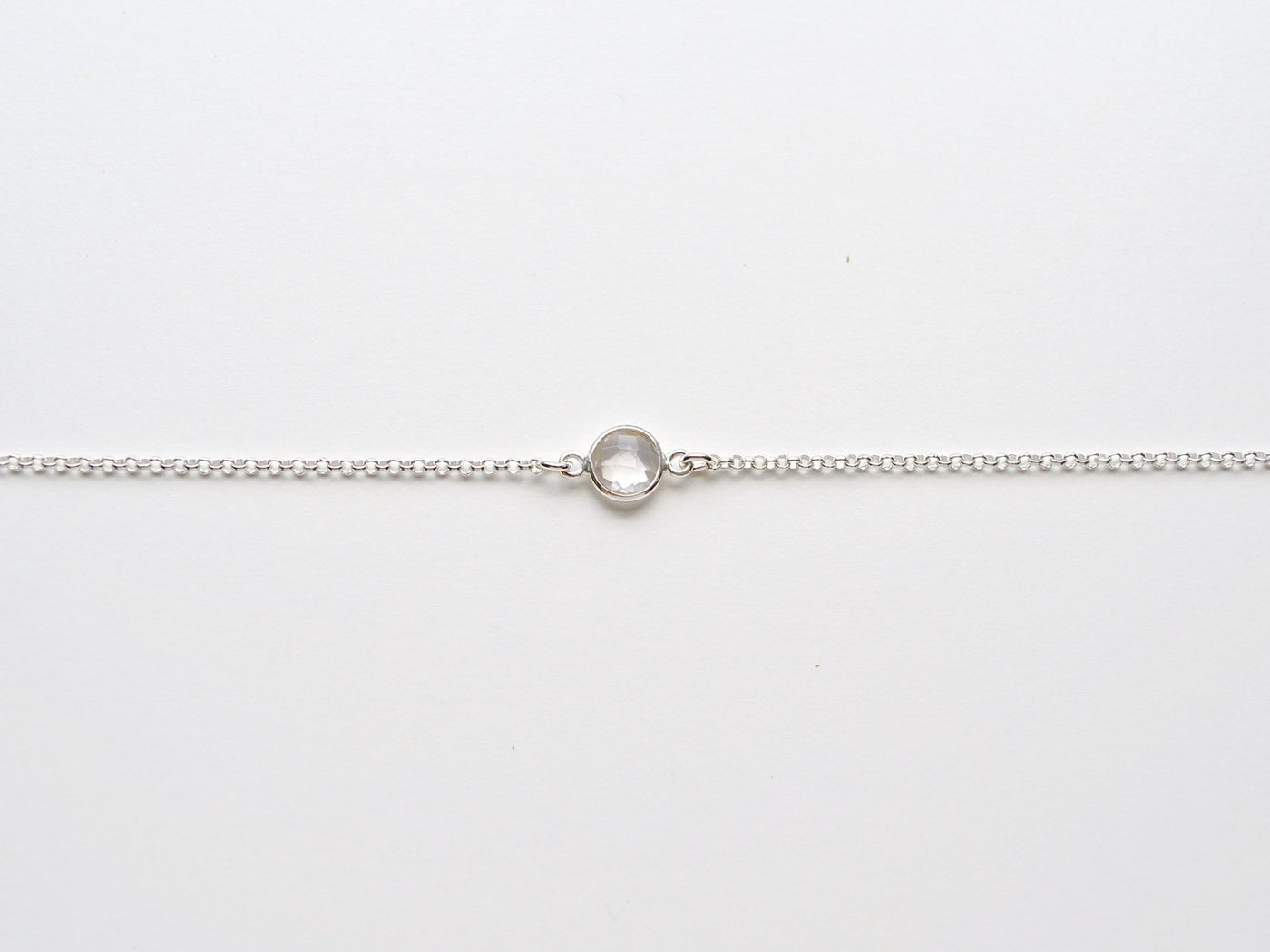 Delicate Dots: Rosenquarz Armband silber | Zwei Größen - Mia&Martha by Katja Schmalen