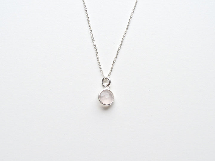 Delicate Dots: Rosenquarz Kette | vergoldet, rosévergoldet, silber