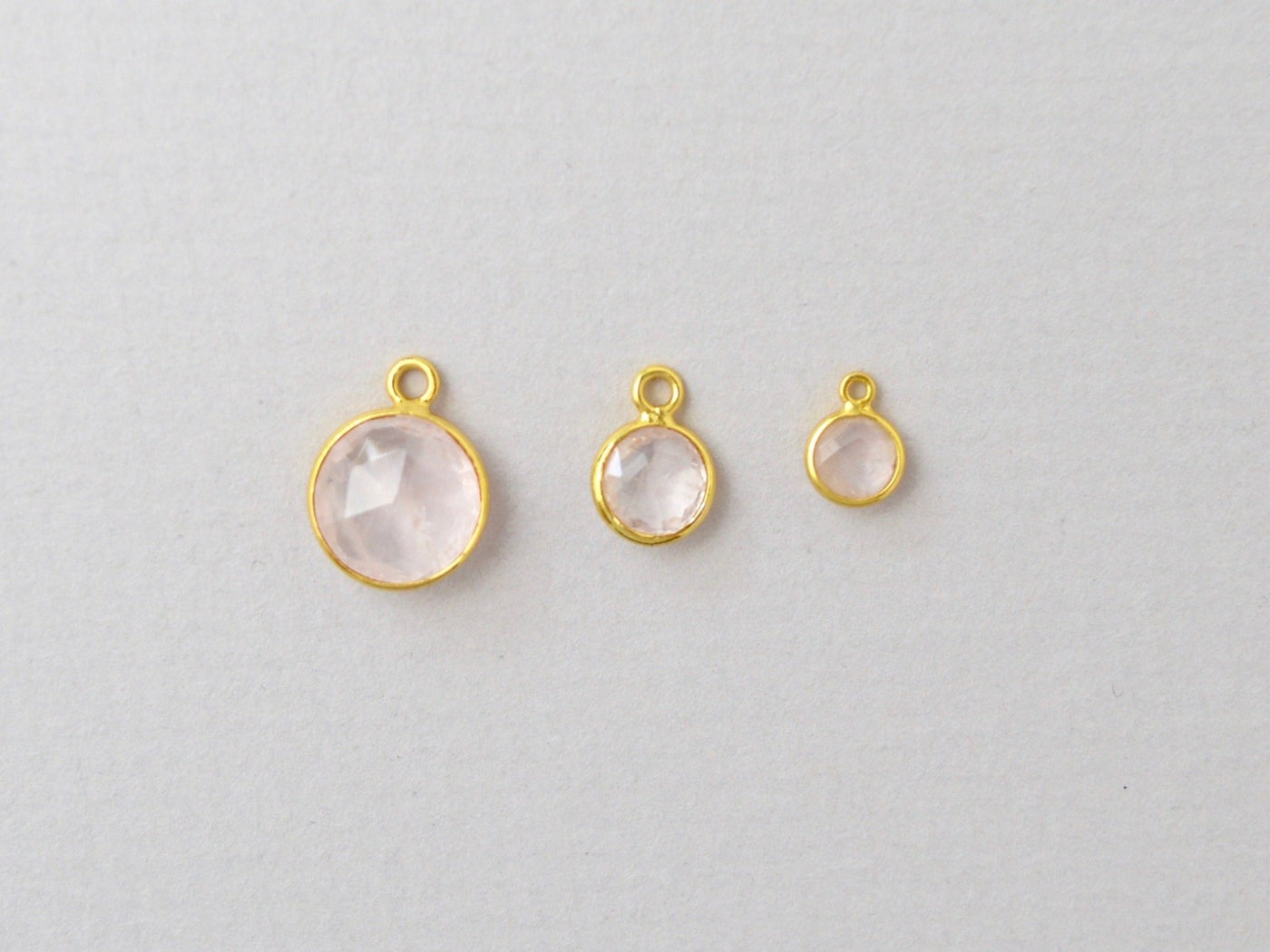 Delicate Dots: Satellite Rosenquarz Kette | vergoldet, rosévergoldet, silber