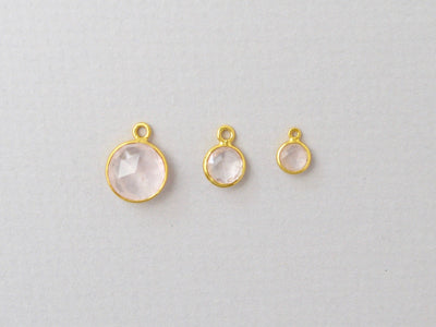 Delicate Dots: Satellite Rosenquarz Kette | vergoldet, rosévergoldet, silber
