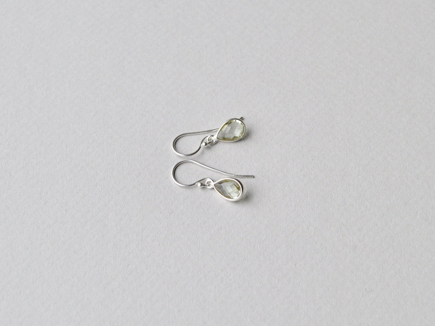 Delicate Drops: Ohrringe Prasiolith | vergoldet, rosévergoldet, silber