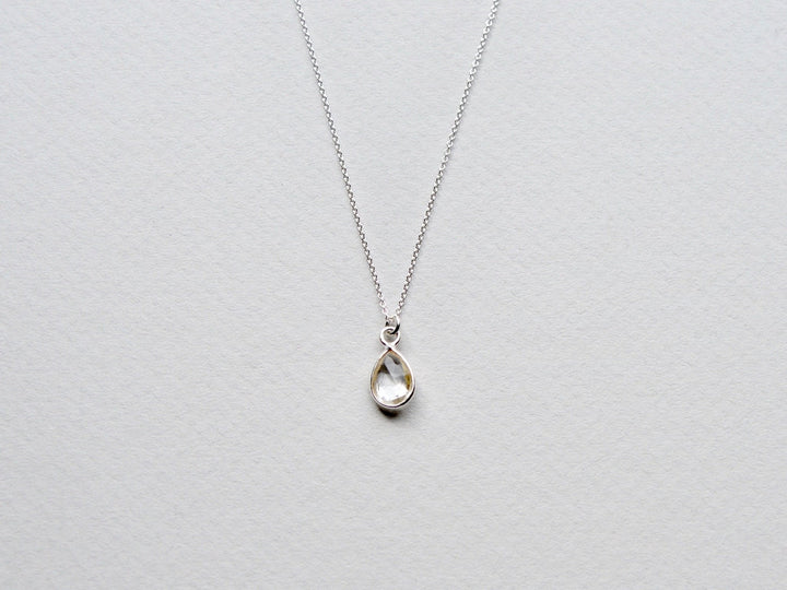 Delicate Drops: Rock Crystal Kette | vergoldet, rosévergoldet, silber