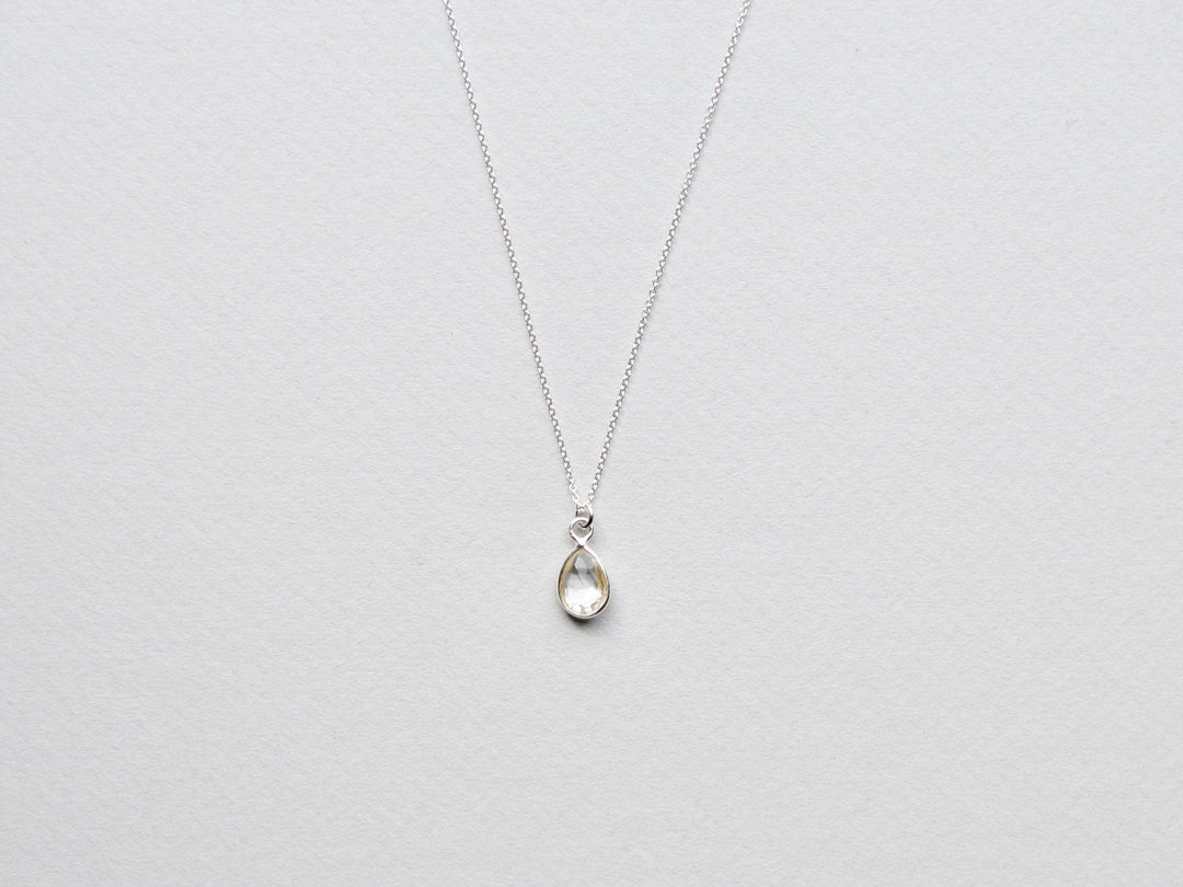 Delicate Drops: Rock Crystal Kette | vergoldet, rosévergoldet, silber