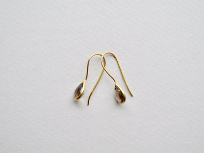 Delicate: Rauchquarz Ohrringe vergoldet - Mia&Martha by Katja Schmalen