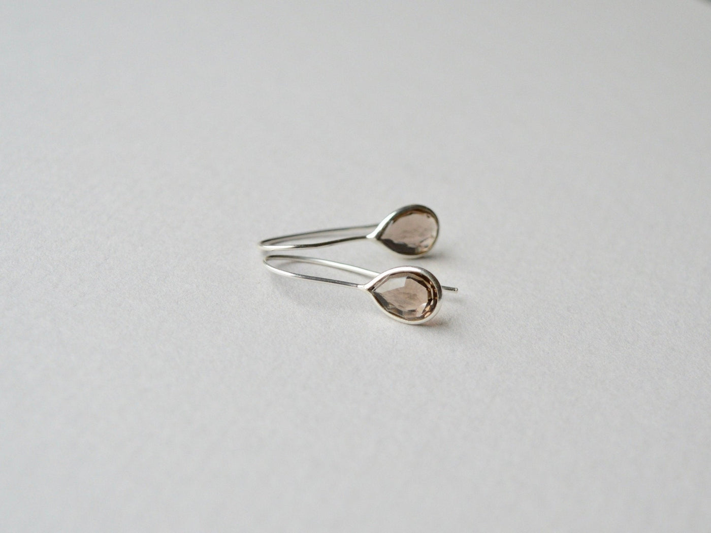 Delicate: Rauchquarz Ohrringe | vergoldet, rosévergoldet, silber