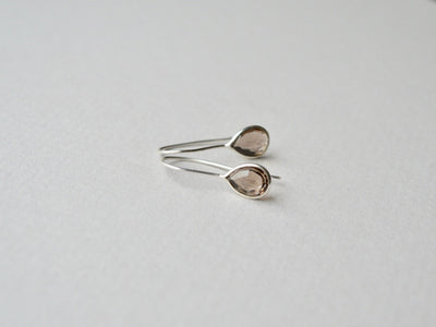 Delicate: Rauchquarz Ohrringe | vergoldet, rosévergoldet, silber