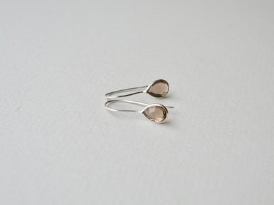 Delicate: Rauchquarz Ohrringe | vergoldet, rosévergoldet, silber