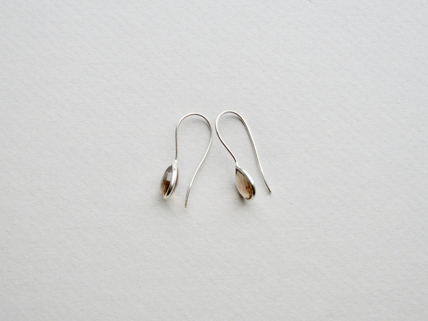 Delicate: Rauchquarz Ohrringe | vergoldet, rosévergoldet, silber