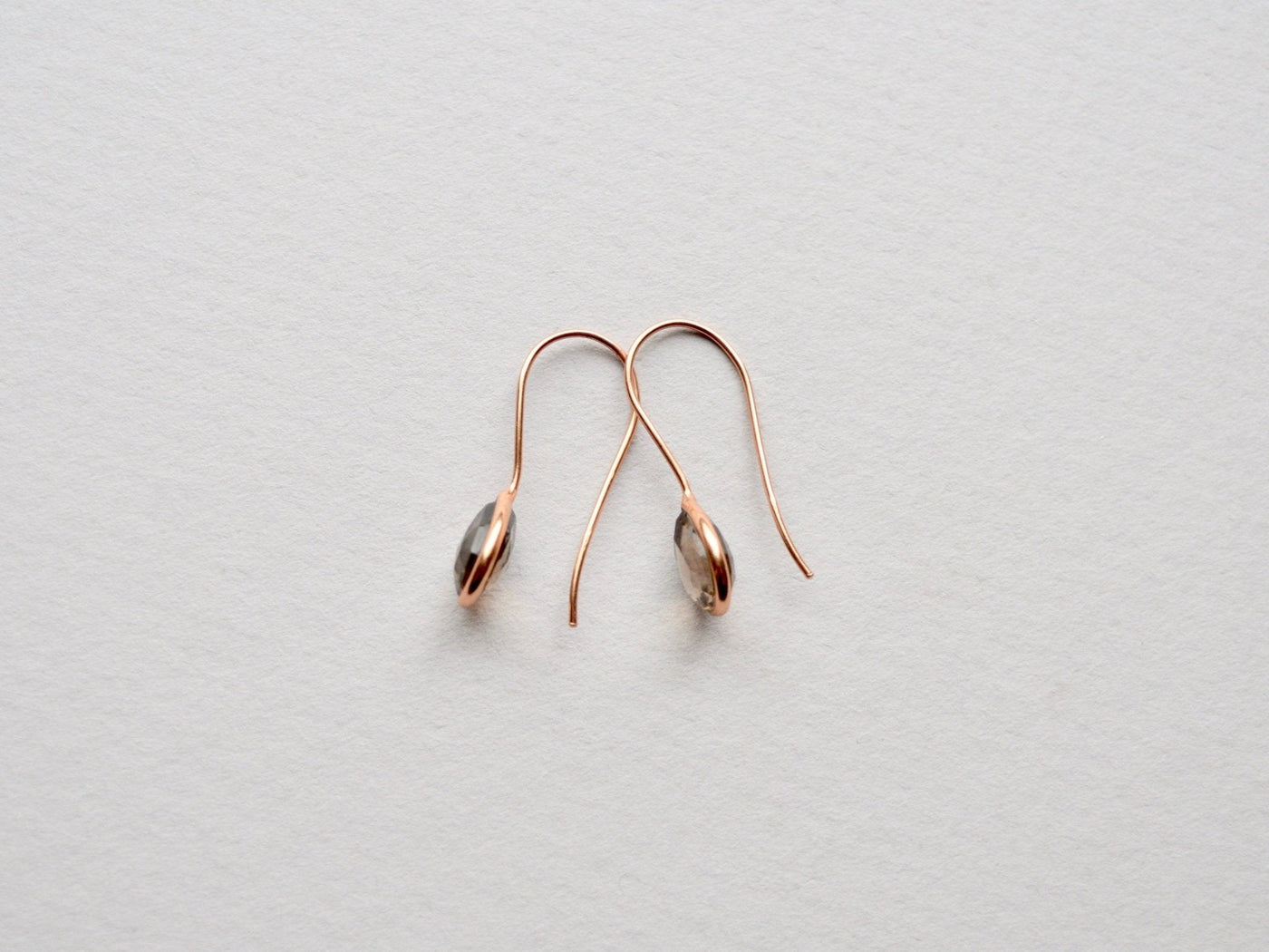 Delicate: Rauchquarz Ohrringe | vergoldet, rosévergoldet, silber