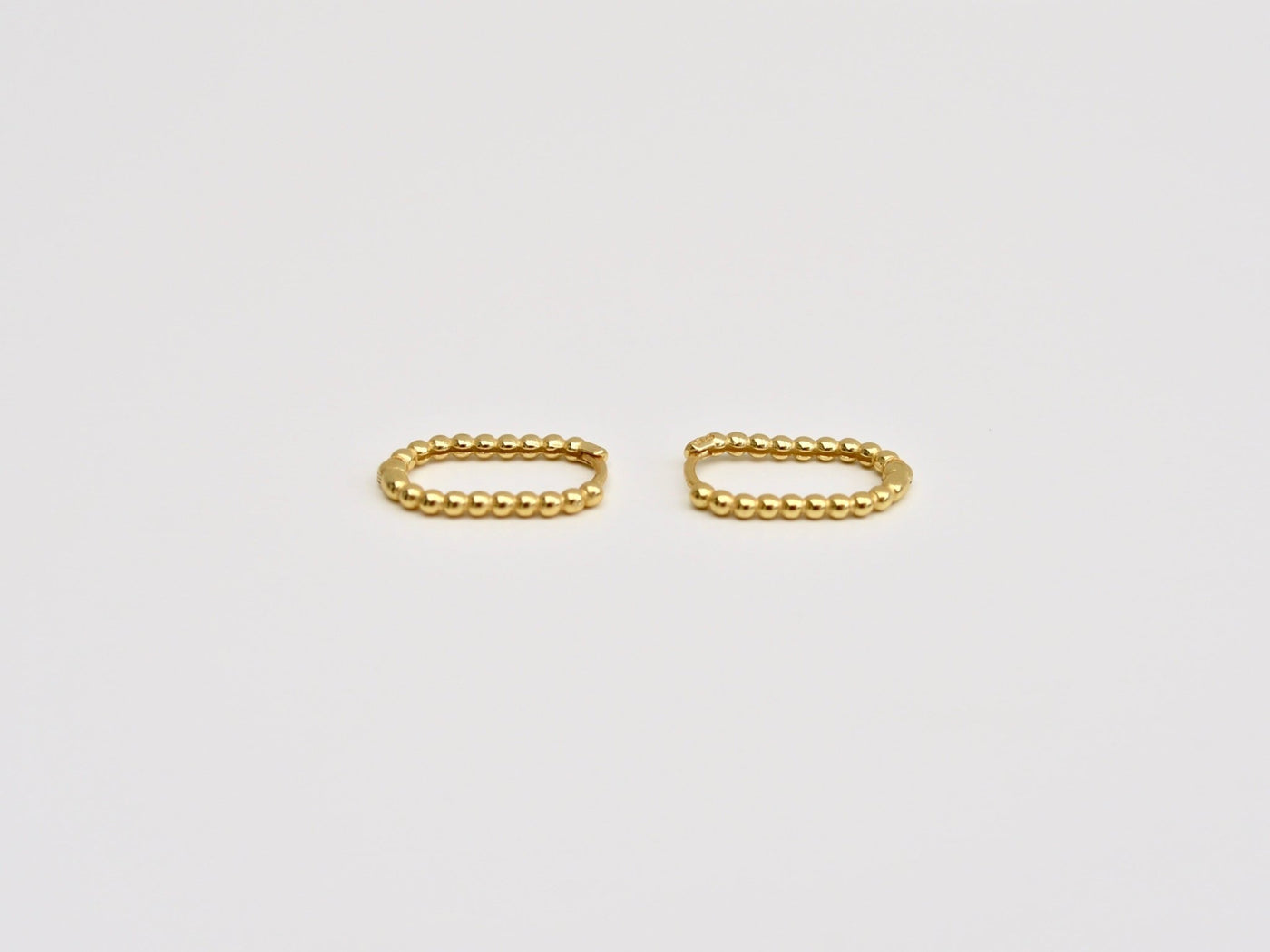 Dotted Collection: Creolen Oval Hoops | vergoldet, silber
