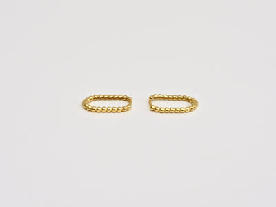 Dotted Collection: Creolen Oval Hoops | vergoldet, silber