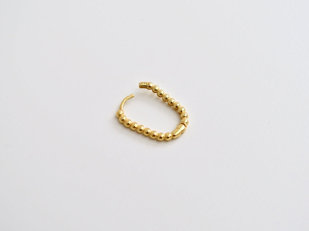 Dotted Collection: Creolen Oval Hoops | vergoldet, silber