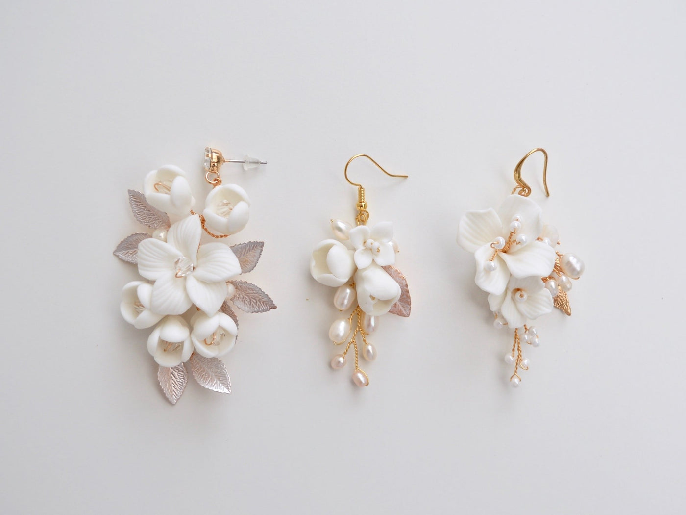 Emilie: Zarte Ohrhänger mit echten Perlen | Farbe gold, roségold, silber