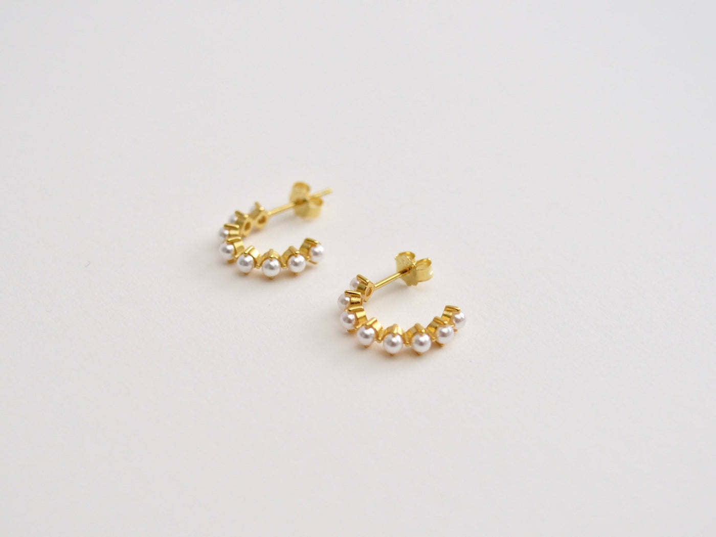 FEYNGOLD: Pearl Studs | vergoldet