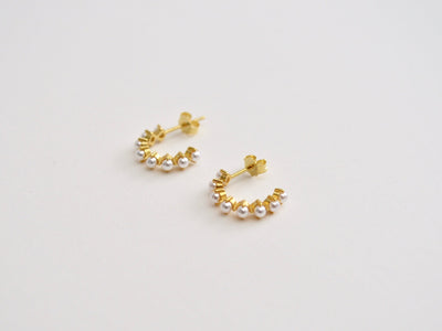 FEYNGOLD: Pearl Studs | vergoldet