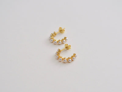 FEYNGOLD: Pearl Studs | vergoldet