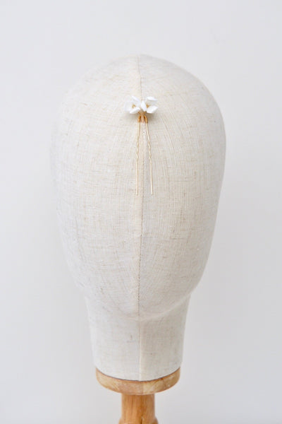 Florence: Haarnadel 2 Blüten | Farbe gold - Mia&Martha by Katja Schmalen