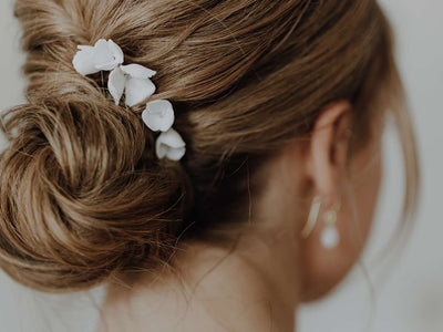 Florence: Haarnadel 2 Blüten | Farbe gold, roségold oder silber