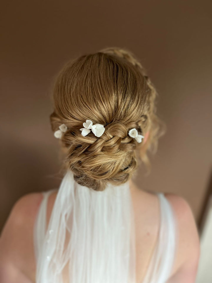 Florence: Haarnadel Set Blüten | Farbe gold, roségold oder silber