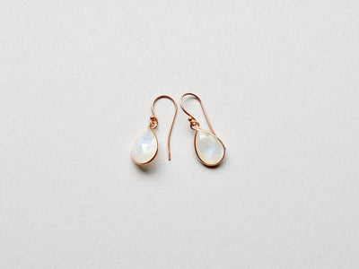 Gem Collection: Deluxe Mondstein Ohrhänger | vergoldet, rosévergoldet, silber - Mia&Martha by Katja Schmalen