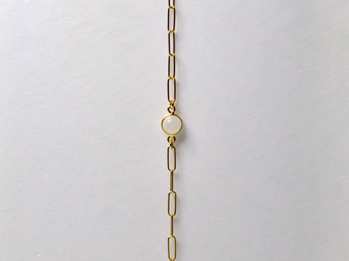 Gem Collection: Modernes Armband mit Halbedelsteinen | vergoldet