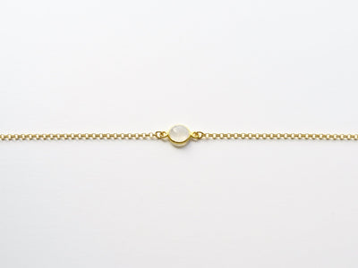 Gem Dot: Mondstein Armband vergoldet - Mia&Martha by Katja Schmalen