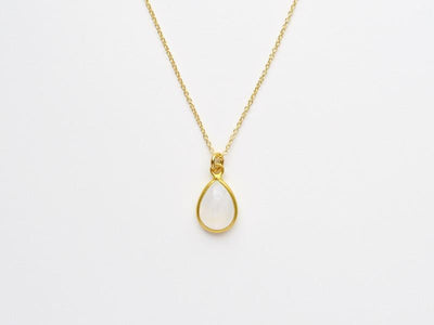 Gem Drops: Mondstein Kette vergoldet - Mia&Martha by Katja Schmalen