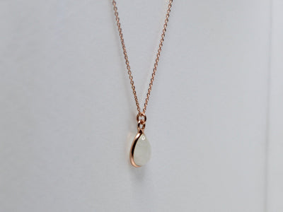 Gem Drops: Mondstein Kette | vergoldet, rosévergoldet, silber
