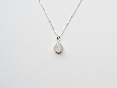 Gem Drops: Mondstein Kette | vergoldet, rosévergoldet, silber