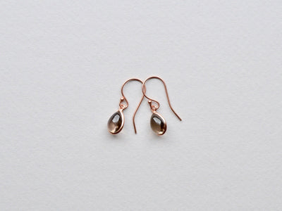 Gem Drops: Rauchquarz Ohrringe | vergoldet, rosévergoldet, silber
