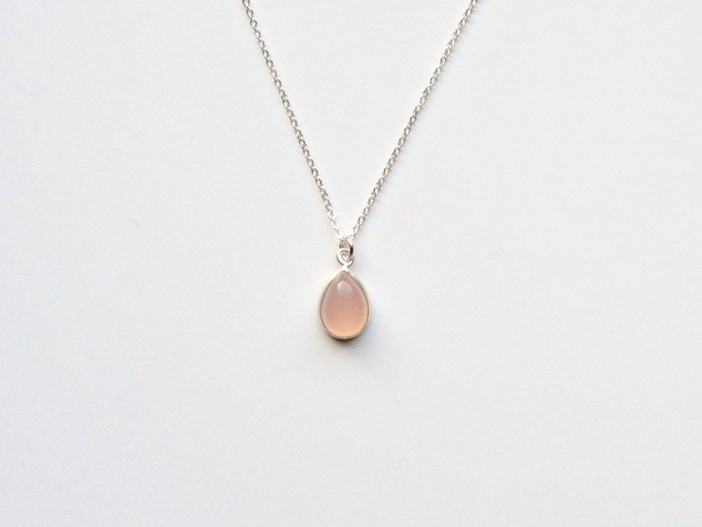 Gem Drops: Rosa Chalcedon Kette | vergoldet, rosévergoldet, silber - Mia&Martha by Katja Schmalen