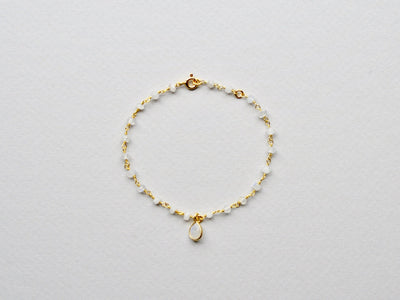 Gems & Gems: Mondstein Armband Facette vergoldet - Mia&Martha by Katja Schmalen