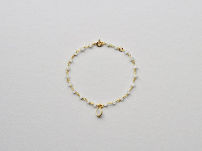 Gems & Gems: Mondstein Armband Facette vergoldet - Mia&Martha by Katja Schmalen