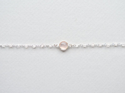 Gems & Gems: Zartes Rosenquarz Armband | vergoldet, rosévergoldet, silber - Mia&Martha by Katja Schmalen