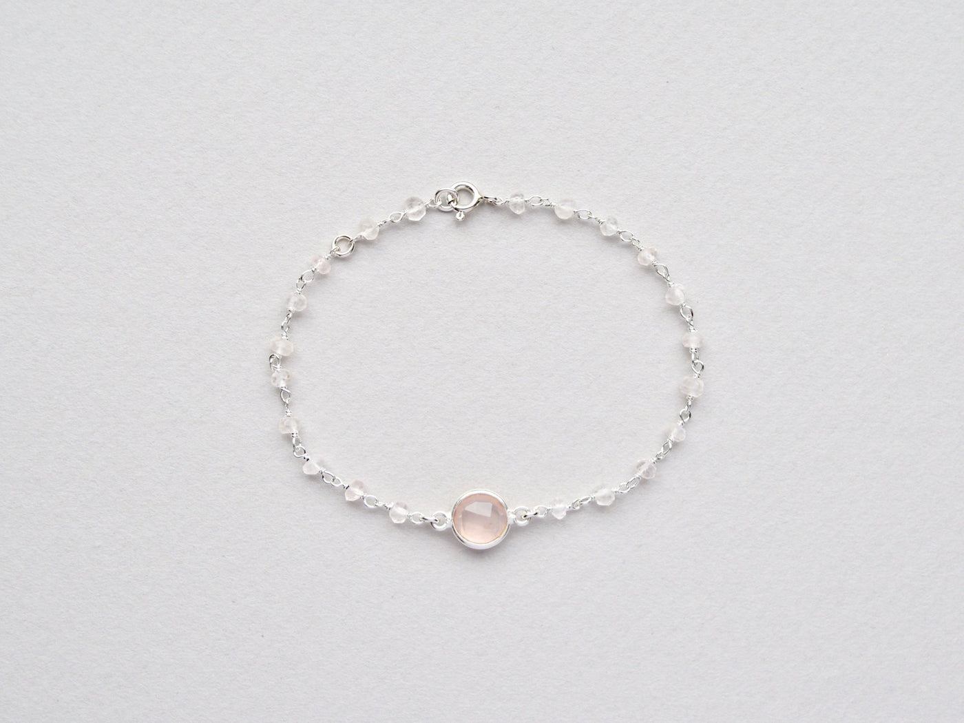 Gems & Gems: Zartes Rosenquarz Armband | vergoldet, rosévergoldet, silber - Mia&Martha by Katja Schmalen